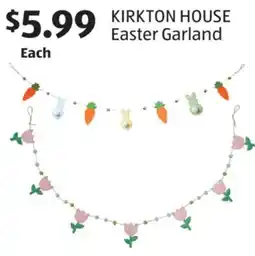 Aldi KIRKTON HOUSE Easter Garland offer