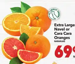 Vallarta Supermarkets Extra Large Navel or Cara Cara Oranges / NARANJAS offer