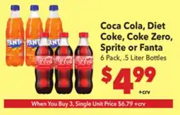 Vallarta Supermarkets Coca Cola, Diet Coke, Coke Zero, Sprite or Fanta offer