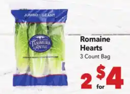 Vallarta Supermarkets Romaine Hearts offer