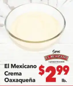 Vallarta Supermarkets El Mexicano Crema Oaxaqueña offer