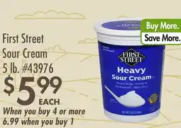 Smart & Final First Street Sour Cream offer