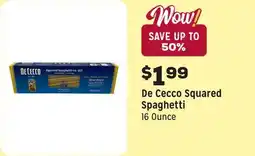 Grocery Outlet Cecco Squared Spaghetti offer