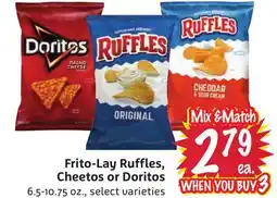 Foodmaxx Frito-Lay Ruffles, Cheetos or Doritos offer