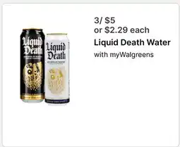 Walgreens Liquid Death Water offer