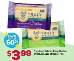 Grocery Outlet Truly Irish Natural Sharp Cheddar or Natural Aged Cheddar offer