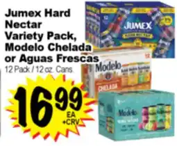 Superior Grocers Jumex Hard Nectar Variety Pack Modelo Chelada or Aguas Frescas offer