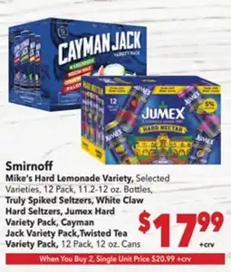 Vallarta Supermarkets Smirnoff offer