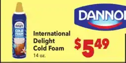 Vallarta Supermarkets International Delight Cold Foam offer