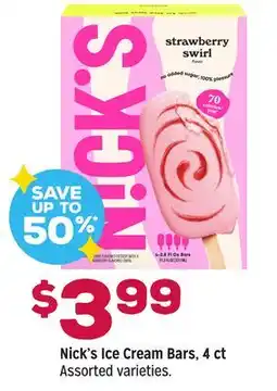 Grocery Outlet Nick's Ice Cream Bars offer