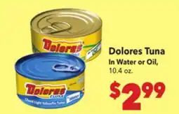 Vallarta Supermarkets Dolores Tuna offer