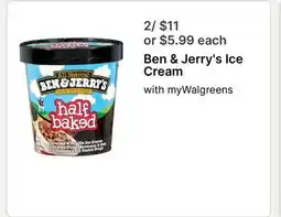 Walgreens Ben & Jerry's Ice Cream offer