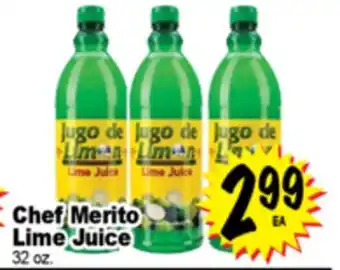 Superior Grocers Chef Merito Lime Juice offer