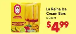 Vallarta Supermarkets La Reina Ice Cream Bars offer