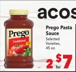 Vallarta Supermarkets Prego Pasta Sauce offer