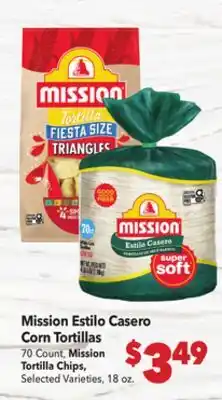 Vallarta Supermarkets Mission Estilo Casero Corn Tortillas offer