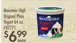 Smart & Final Mountain High Original Plain Yogurt offer
