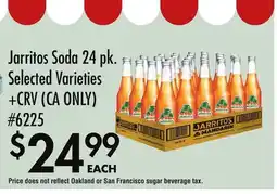 Smart & Final Jarritos Soda 24pk offer