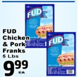 Superior Grocers FUD Chicken & Pork Franks offer