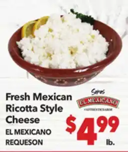 Vallarta Supermarkets Fresh Mexican Ricotta Style Cheese / EL MEXICANO REQUESON offer