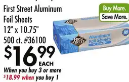Smart & Final First Street Aluminum Foil Sheets offer