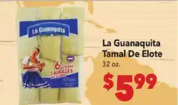 Vallarta Supermarkets La Guanaquita Tamal De Elote offer