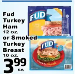 Superior Grocers Fud Turkey Ham 12 oz. or Smoked Turkey Breast 10 oz offer