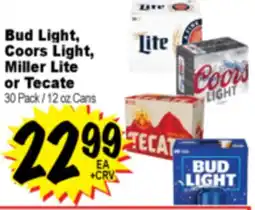 Superior Grocers Bud Light,Coors Light, Miller Lite or Tecate offer