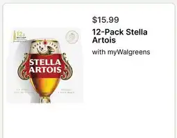 Walgreens 12-Pack Stella Artois offer
