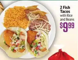 Vallarta Supermarkets 2 Fish Tacos with Rice and Beans offer