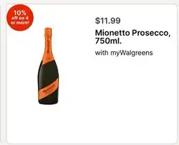 Walgreens Mionetto Prosecco, 750ml offer