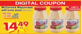 Superior Grocers McCormick Mayonnaise with Lime Juice offer
