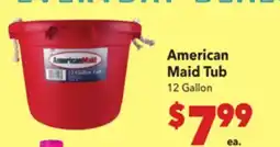 Vallarta Supermarkets American Maid Tub offer