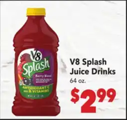 Vallarta Supermarkets V8 Splash Juice Drinks offer