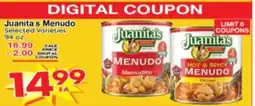 Superior Grocers Juanita's Menudo offer