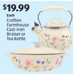 Aldi Crofton Farmhouse Cast-Iron Braiser or Tea Kettle offer