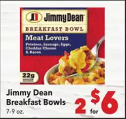 Vallarta Supermarkets Jimmy Dean Breakfast Bowls offer