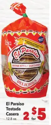 Vallarta Supermarkets El Paraiso Tostada Casera offer