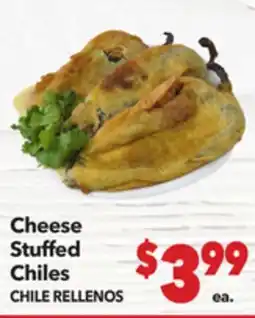 Vallarta Supermarkets Cheese Stuffed Chiles / CHILE RELLENOS offer