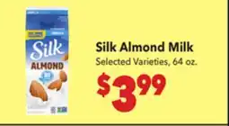 Vallarta Supermarkets Silk Almond Milk offer