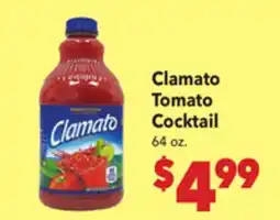 Vallarta Supermarkets Clamato Tomato Cocktail offer