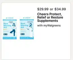 Walgreens Protect, Relief or Restore Supplements offer