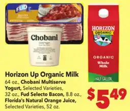 Vallarta Supermarkets Horizon Up Organic Milk offer