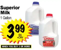 Superior Grocers Superior Milk offer