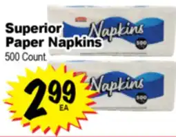 Superior Grocers Superior Paper Napkins offer