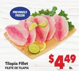 Vallarta Supermarkets Tilapia Fillet | FILETE DE TILAPIA offer