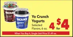 Vallarta Supermarkets Yo Crunch Yogurts offer