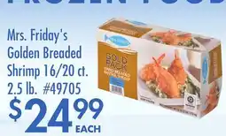Smart & Final Mrs. Friday's Golden Breaded Shrimp offer