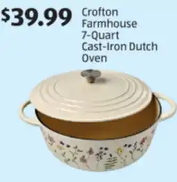 Aldi Crofton Farmhouse 7-Quart Cast-Iron Dutch Oven offer