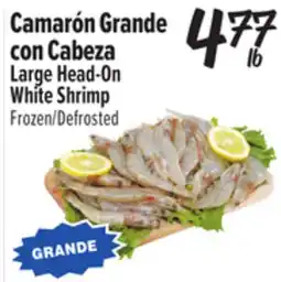 El Super Large Head-On White Shrimp offer